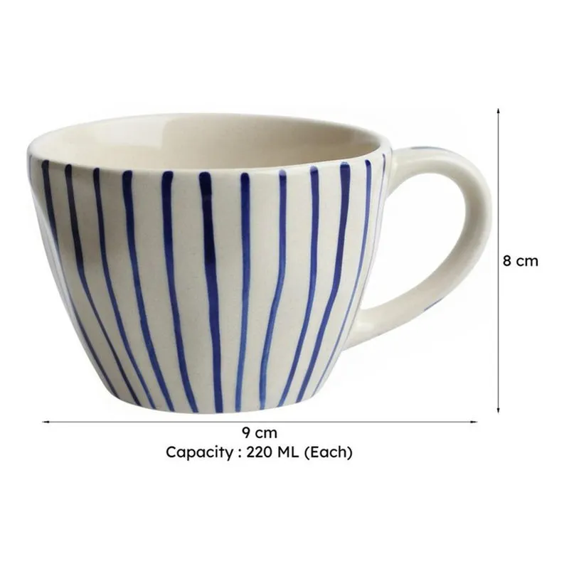 Vomo Ceramic Tea Cup (220 mL Each) - Set of Six media 5