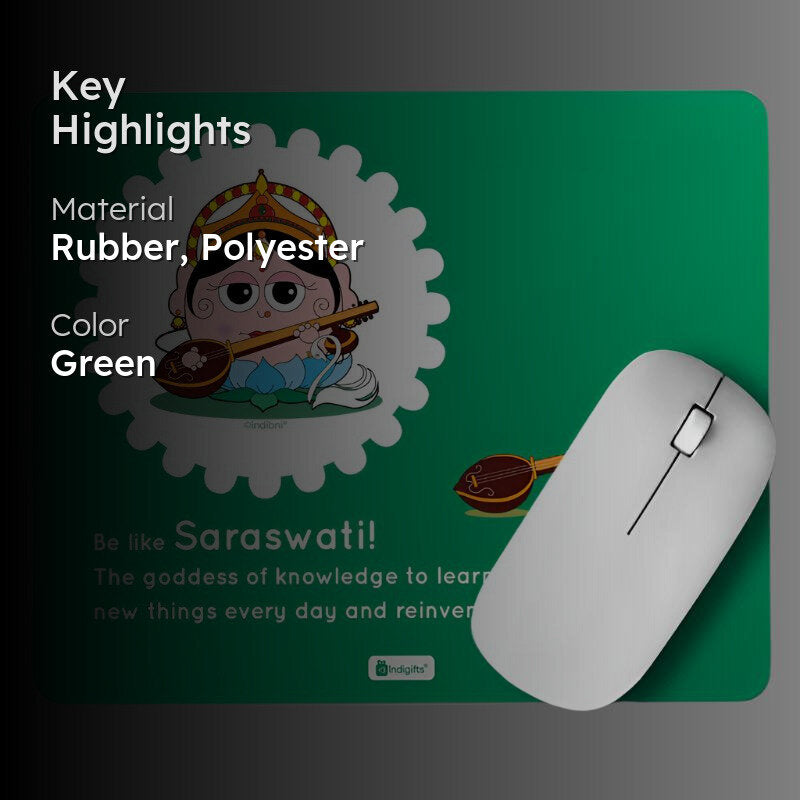 Whimsy Cute Saraswati Mouse Pad media 2