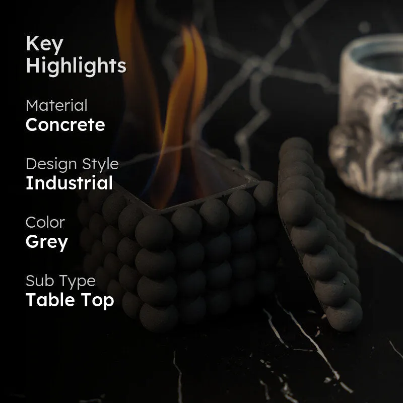 Bubbly Concrete Firepit media 2