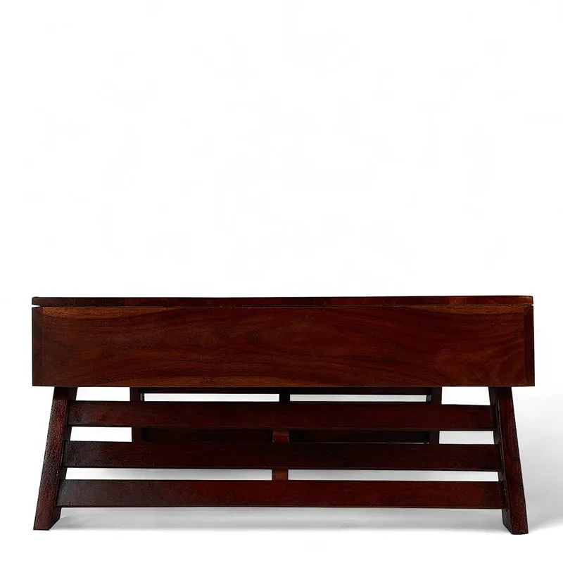 Servon Sheesham Wooden Center Table - Deep Brown media 6