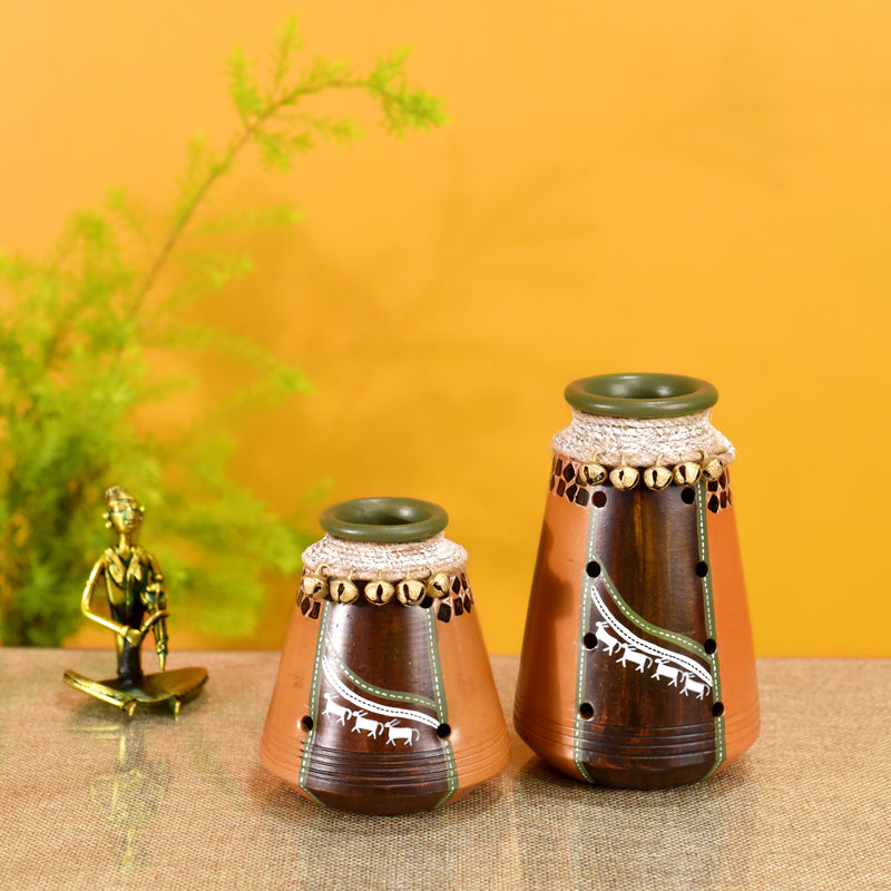 Anja Earthen Vase - Set Of Two