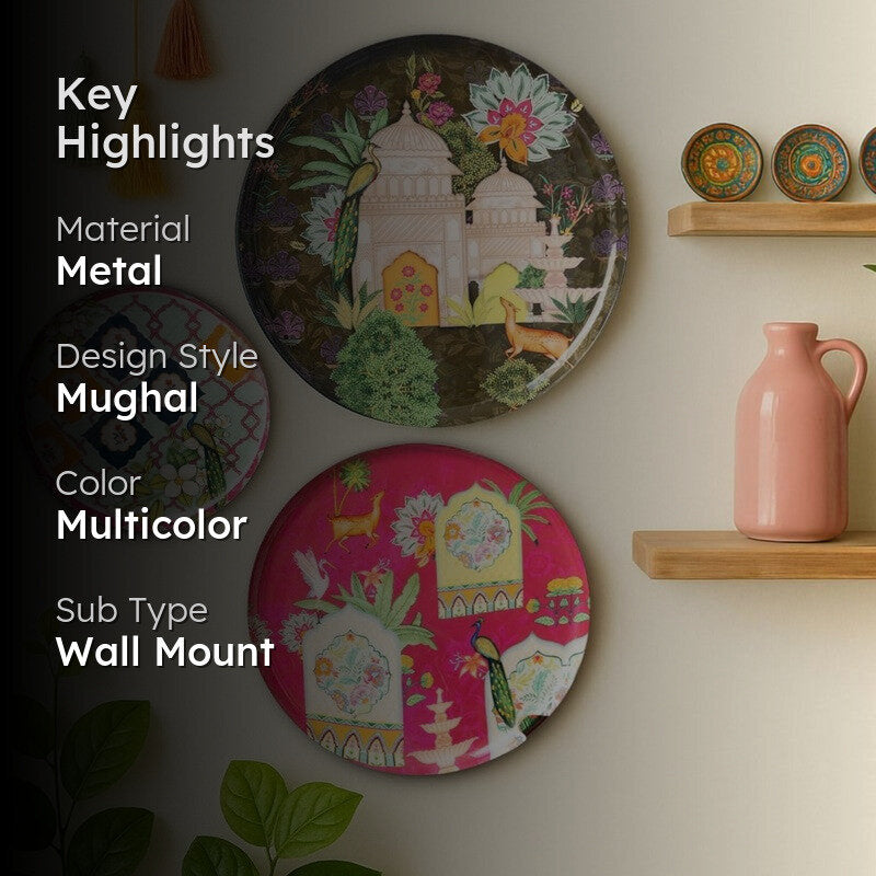 Ajmer Charm Metal Wall Plate - Set Of Three media 2