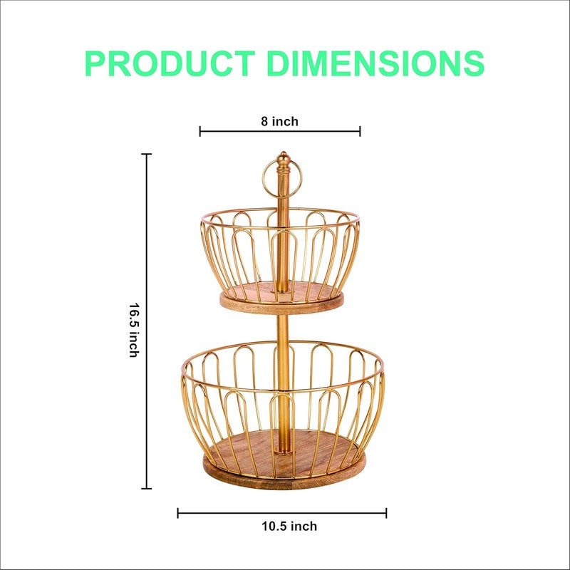 Amaris Aura Fruit Basket - Gold media 7