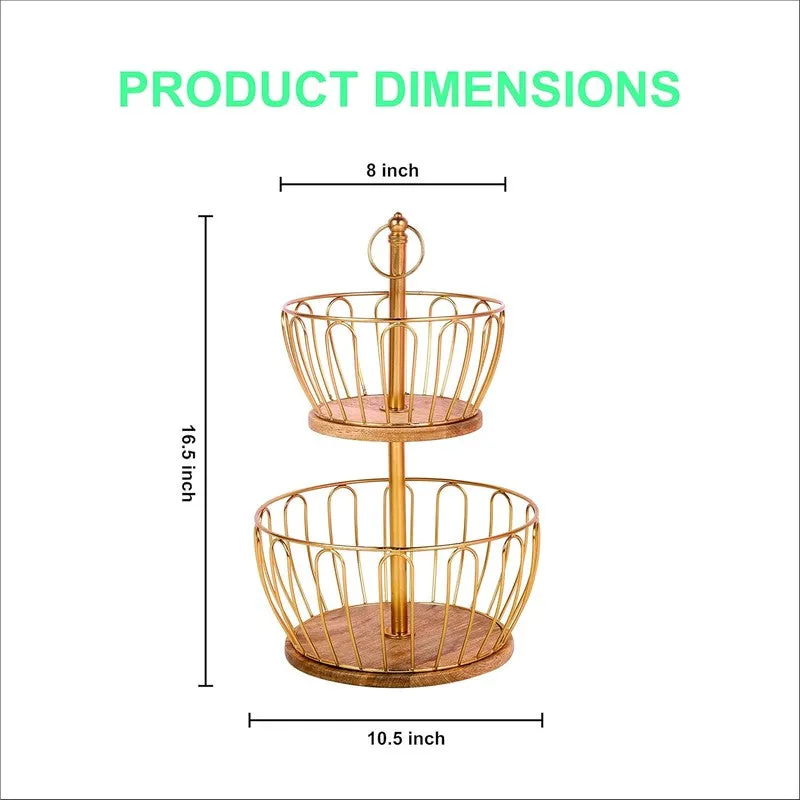 Amaris Aura Fruit Basket - Gold media 7