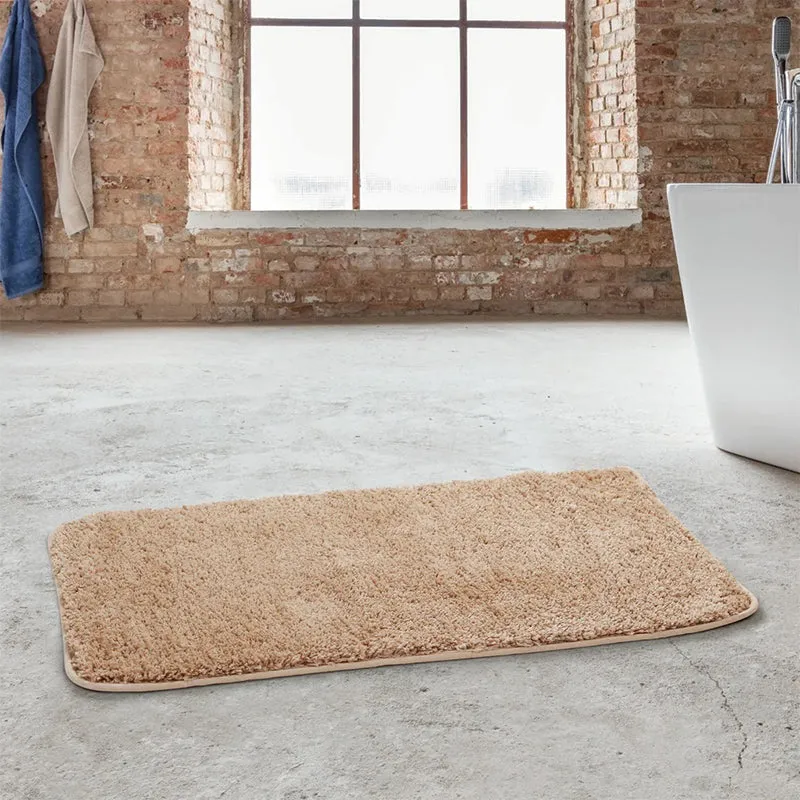 Helen Anti Skid Bath Mat & Contour Mat (Beige) - Two Piece Set media 3