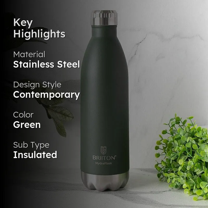 Lerda Hot & Cold Thermos Water Bottle (Green) - 1000 mL media 2