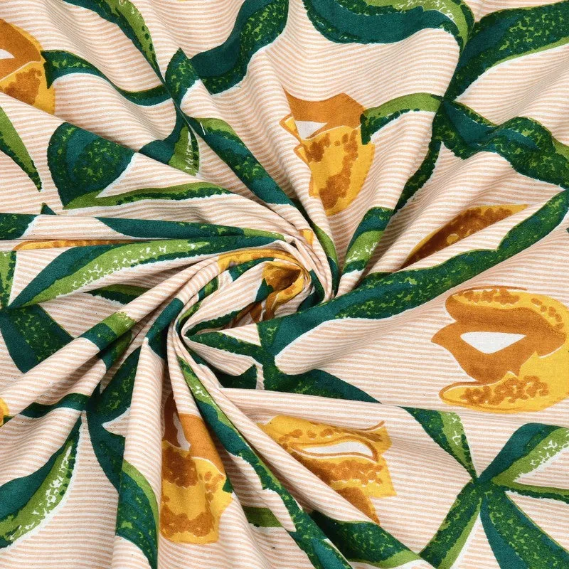 Patternus Cotton Bedsheet (Yellow,Green) - 240 TC media 5
