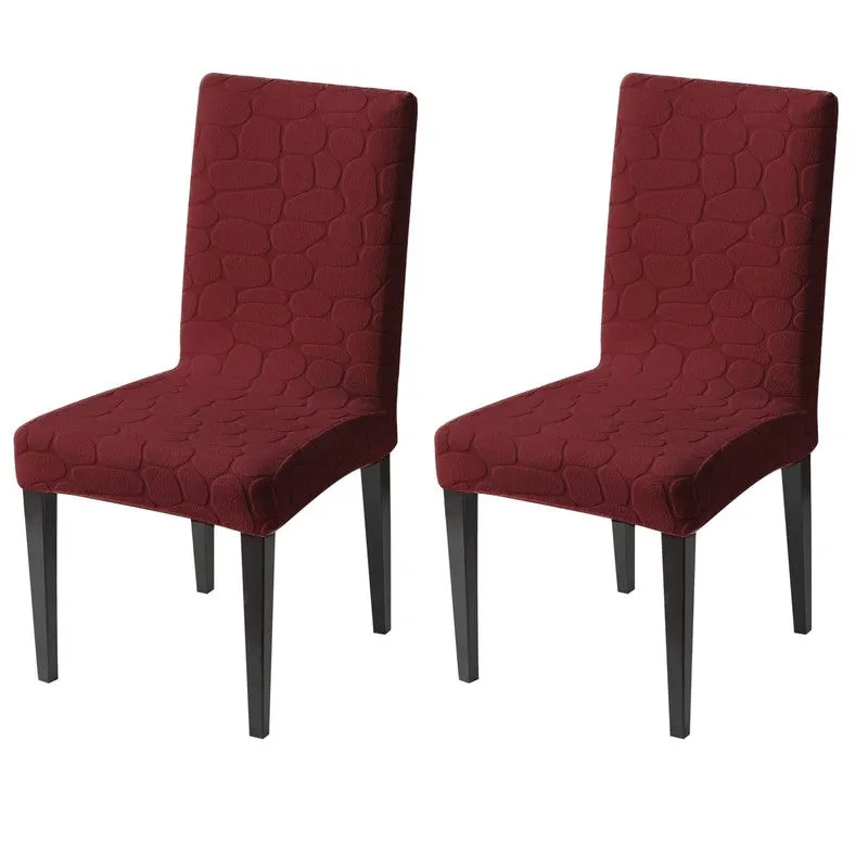Elvra Classic Chair Cover(Maroon) - Set Of Two media 3