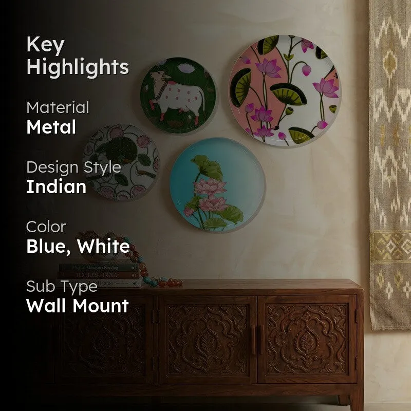 Petal Pop Metal Wall Plates - Set of Four - 2