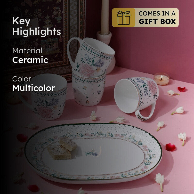 Magique by The Wishing Chair Emerald Ribbon Celebrations Mugs & Platter With Giftbox - Five Piece Set media 2