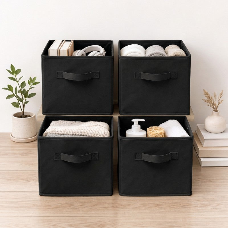 Laxis ShelfSync Fabric Cloth Organizers - Set Of Four