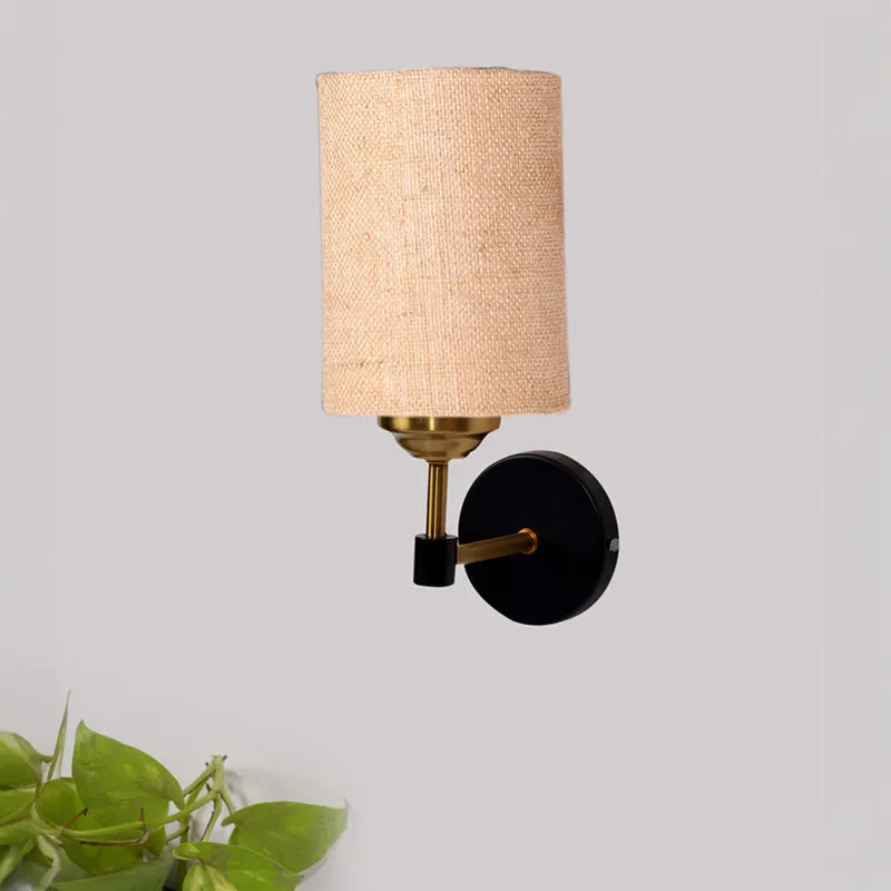 Sienna Sleek Jute Wall Lamp - Beige media 3