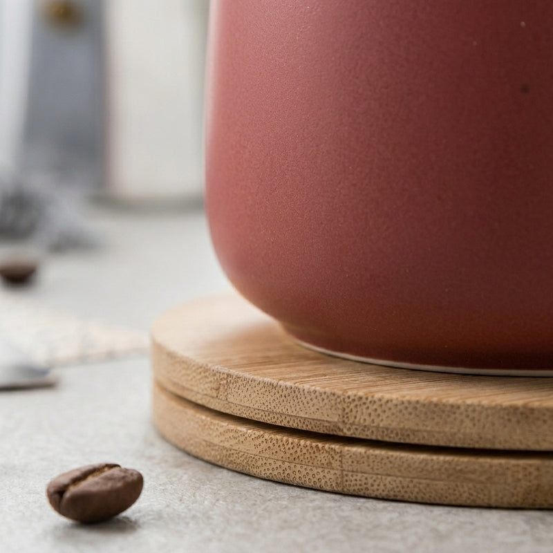 Floria Ceramic Coffee Mug (380 mL) - Red media 3