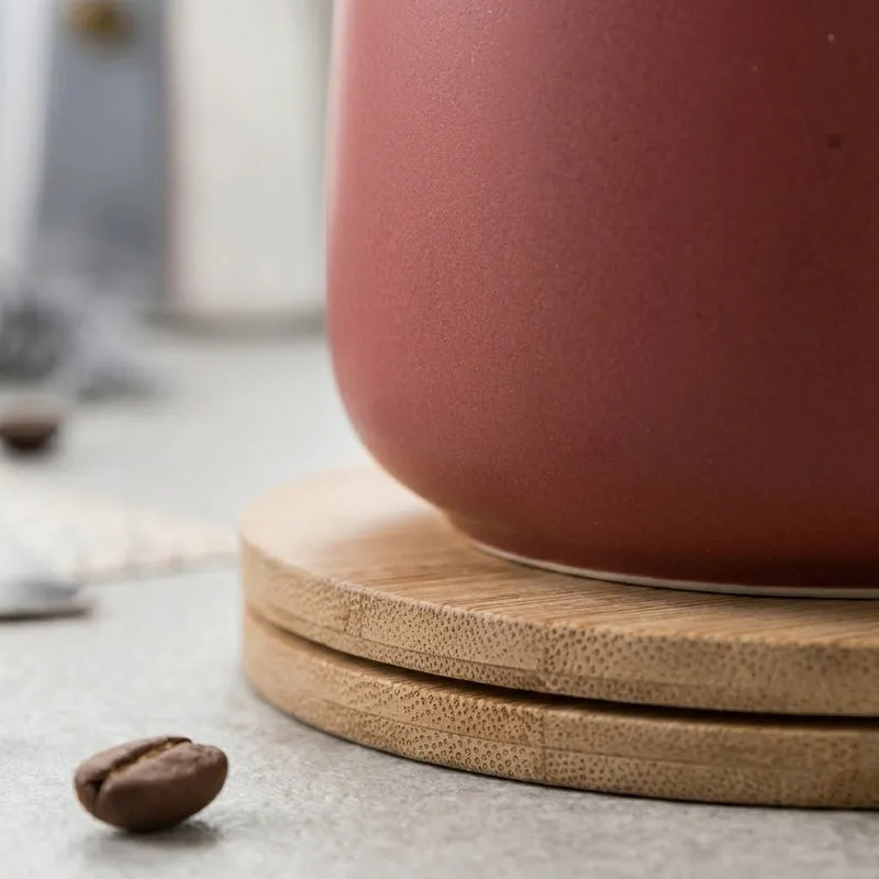 Floria Ceramic Coffee Mug (380 mL) - Red media 3