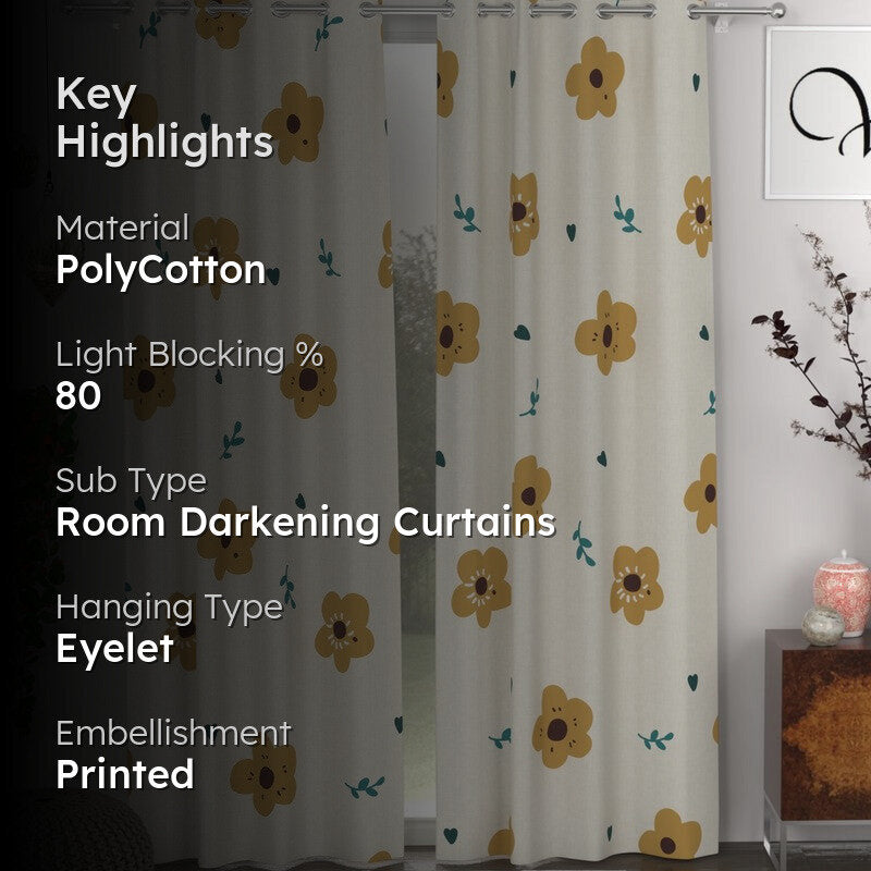 Petal Symphony Curtains - Set of Two media 2