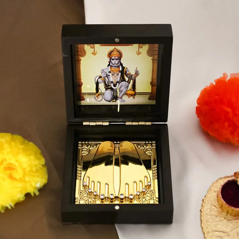 Lord Hanuman Divine Brass Paduka media 5