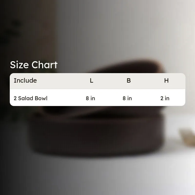 Salvo Ceramic Salad Bowl(700 mL Each) - Set Of Two media 8