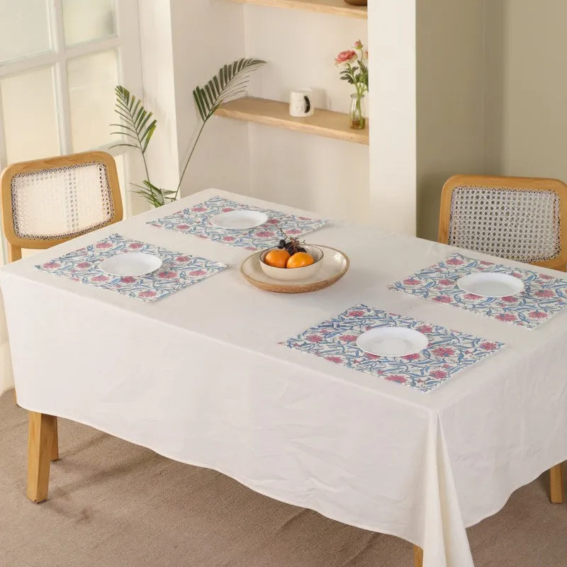 Petal Whisper Canvas Table Mats - Set Of Four media 1