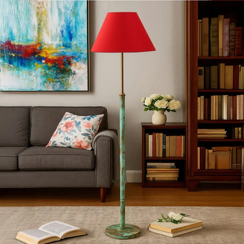 Canyon Glow Wooden Floor Lamp - Red media 3