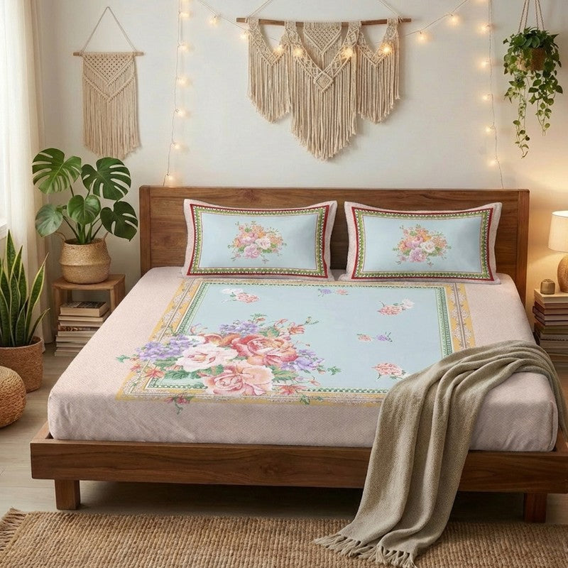 Petal Soft Printed Bedsheet - 180 GSM