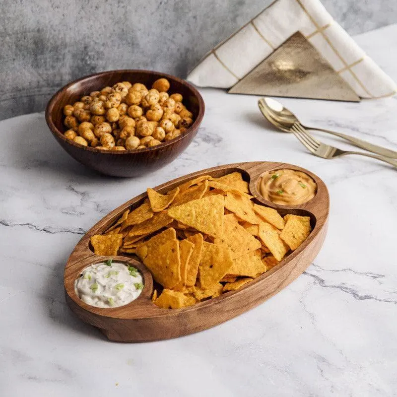 Hoshi Acacia Wood Platter media 1