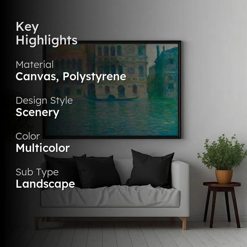 Venice, Palazzo Dario By Claude Monet - Black Frame media 2