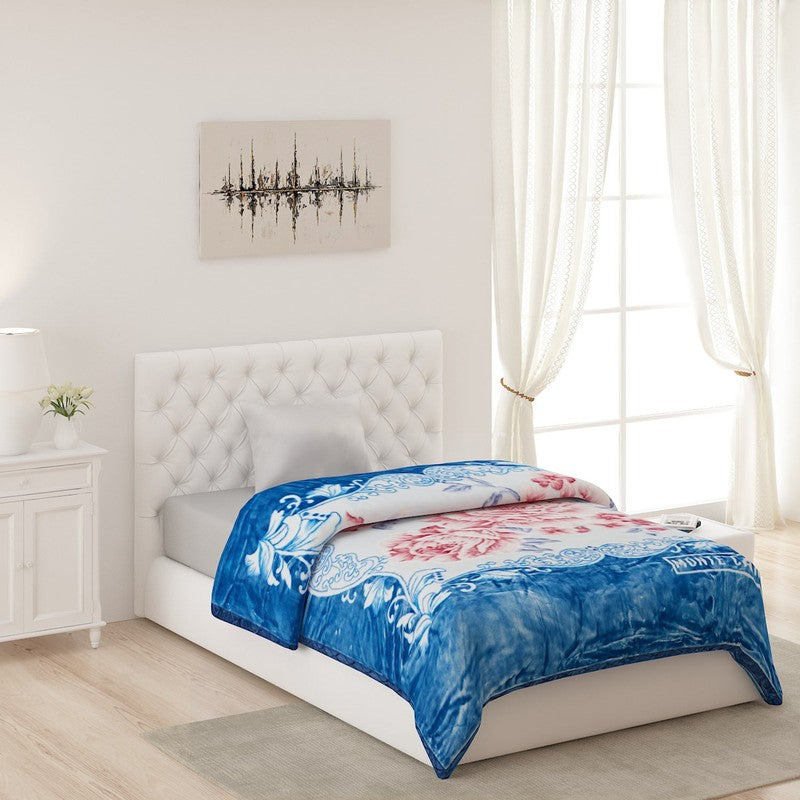 Monte Carlo Azure Blossom Blanket - 852 GSM