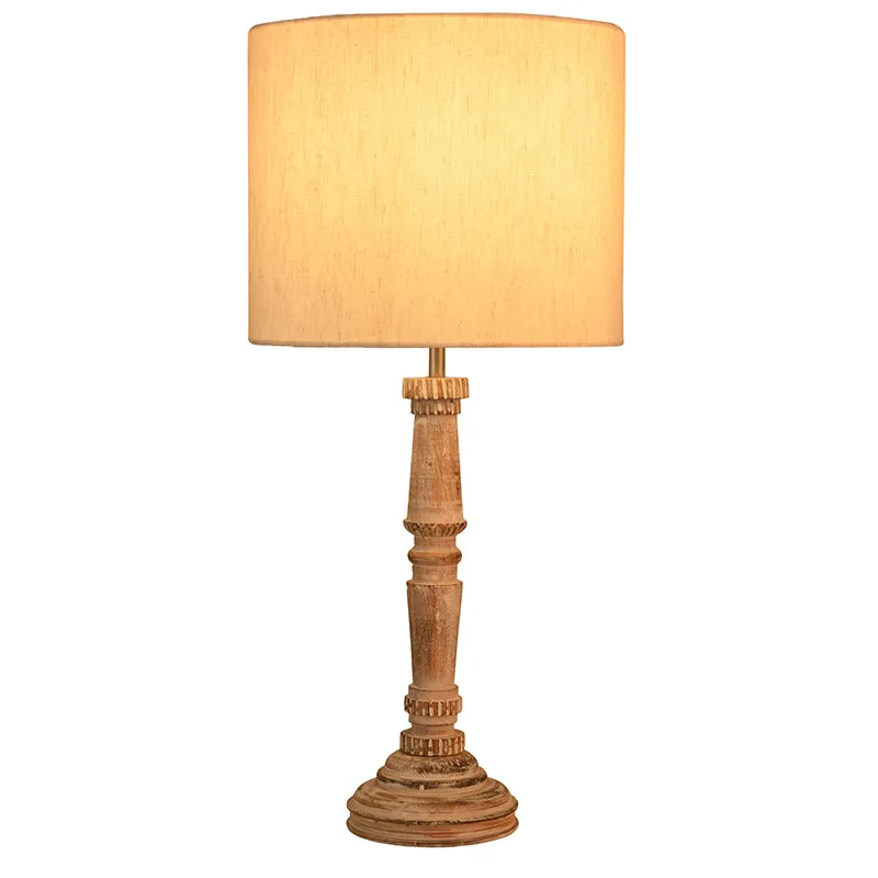 Empira Fabric Table Lamp - Ivory media 3