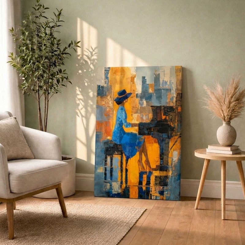 Piano Reverie Canvas Wall Art