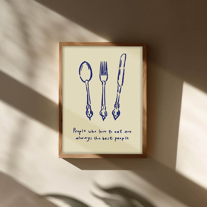 MonoCutlery Archival Canvas Wall Art - Brown media 3