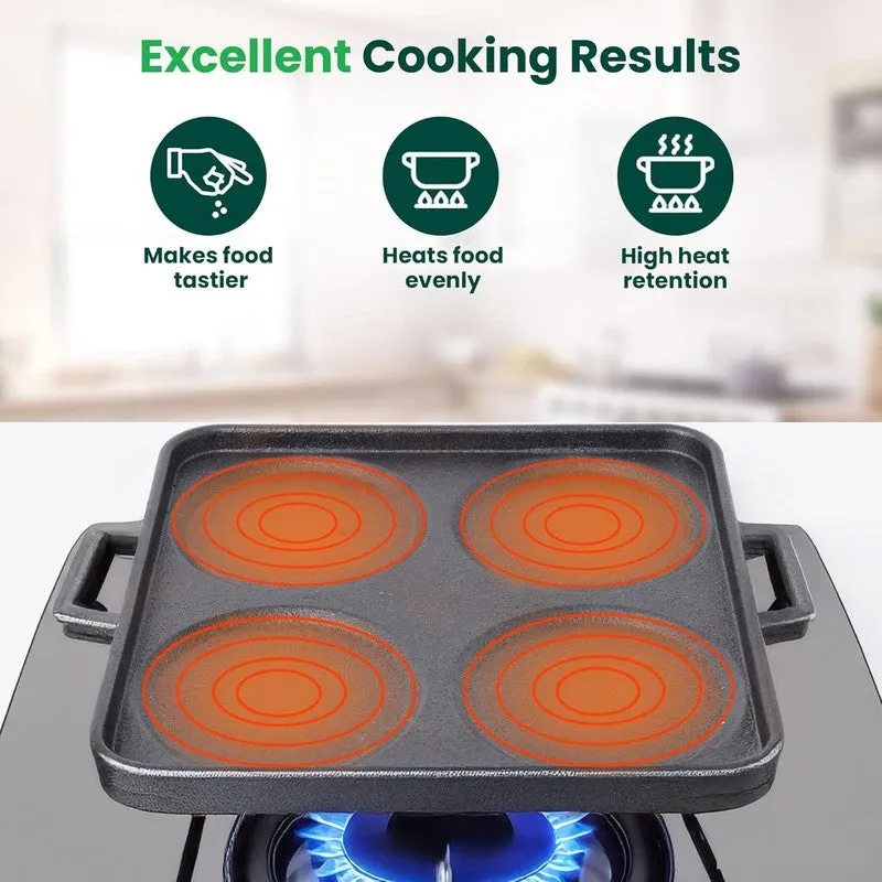 Snack Nest Cast Iron Non-Stick Paniyaram & Appam Pan - Black media 11
