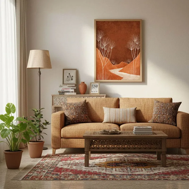 Vanpath Canvas Wall Painting With Brown Frame media 3