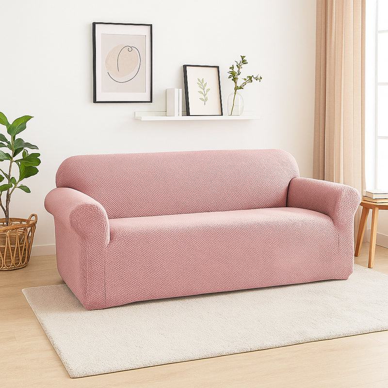 Univa Fleece Sofa Cover - Pink media 3