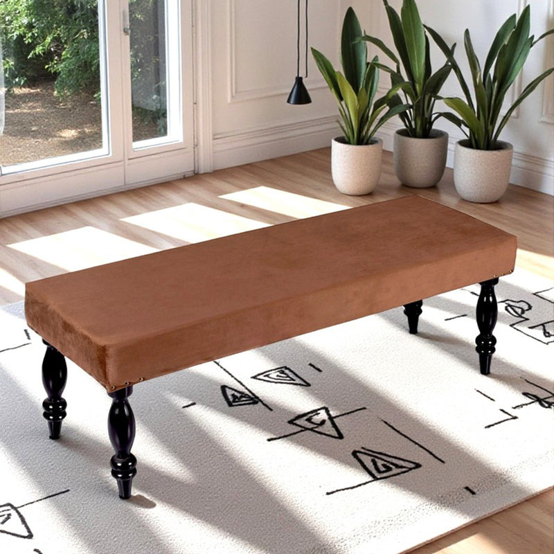 Bavro Sheesham Wooden Bench - Brown