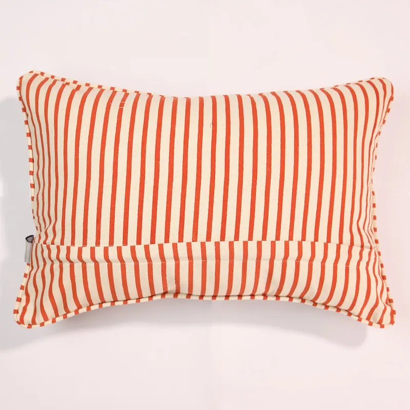 Cozy Garden Embroidered Cotton Cushion Cover media 6