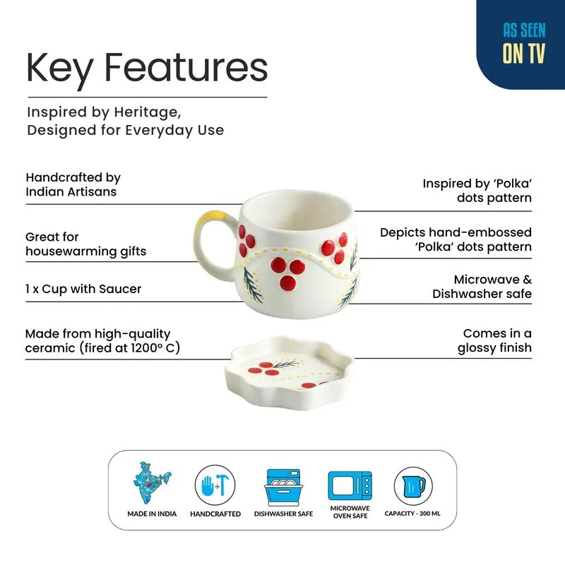 Dewdrop Cup & Saucer - 300 ML media 5