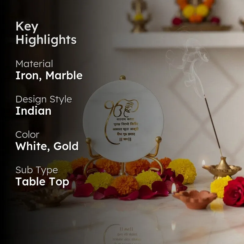 Divine Krishna Marble Showpiece With Stand - White media 2