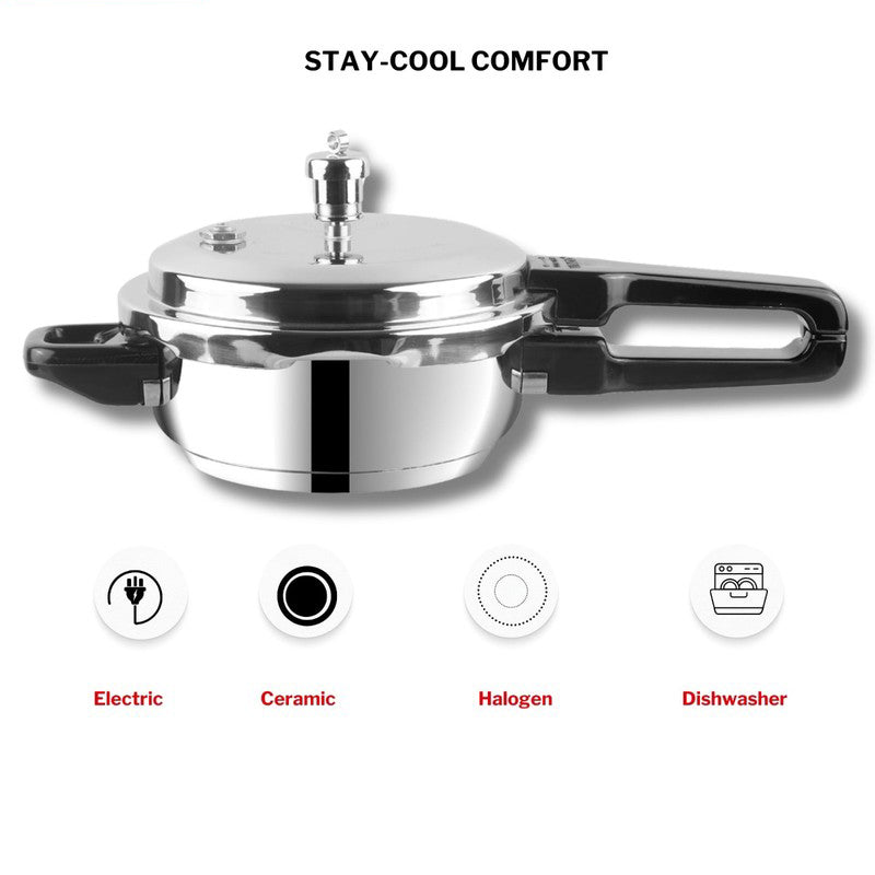 Vinod Lunor Pressure Cooker Stainless Steel - 3500 mL/9 Inches media 7
