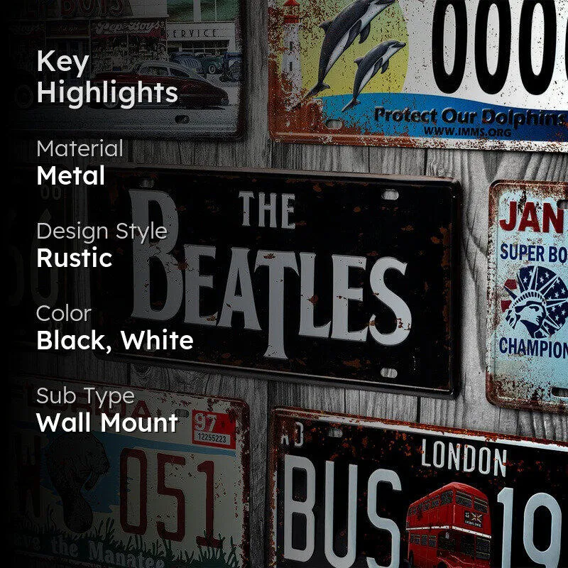 The Beatles Metal Wall Accent media 2