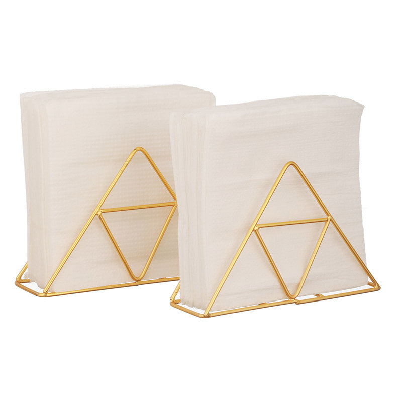 Trio Trail Napkin Holder (Gold) - Set Of Two media 6