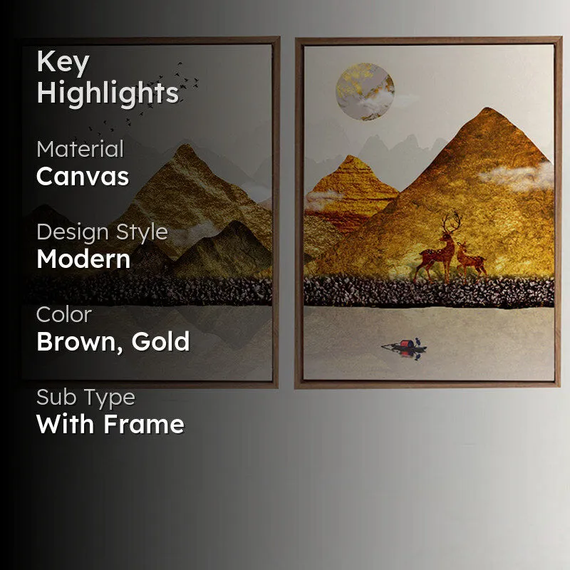 Foiled Hills Wall Art - Set Of Two media 2