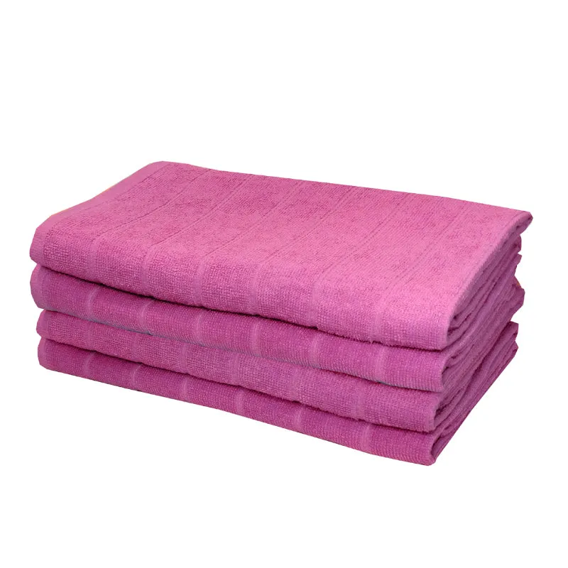 Sarda Bath Towel (Purple) - Set Of Four media 5
