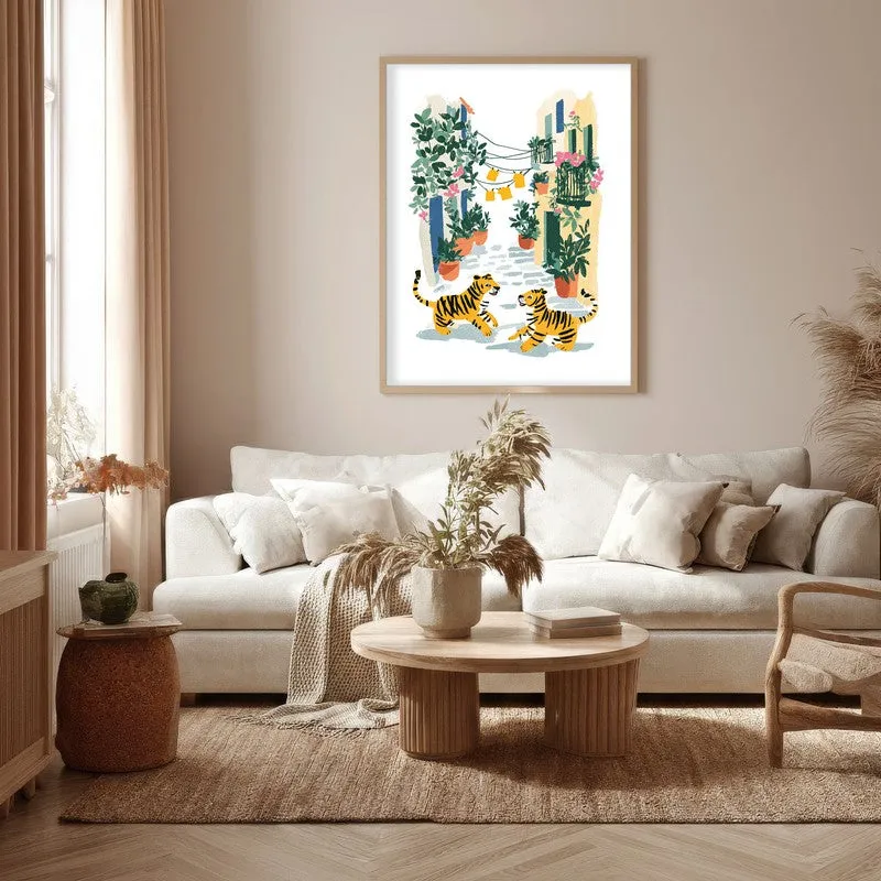 Citrivale Canvas Wall Painting With Brown Frame media 5