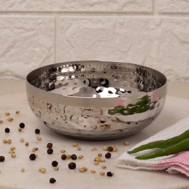 Vintage Charm Hammered Curry Bowl (200 ML) - Set Of Two media 1