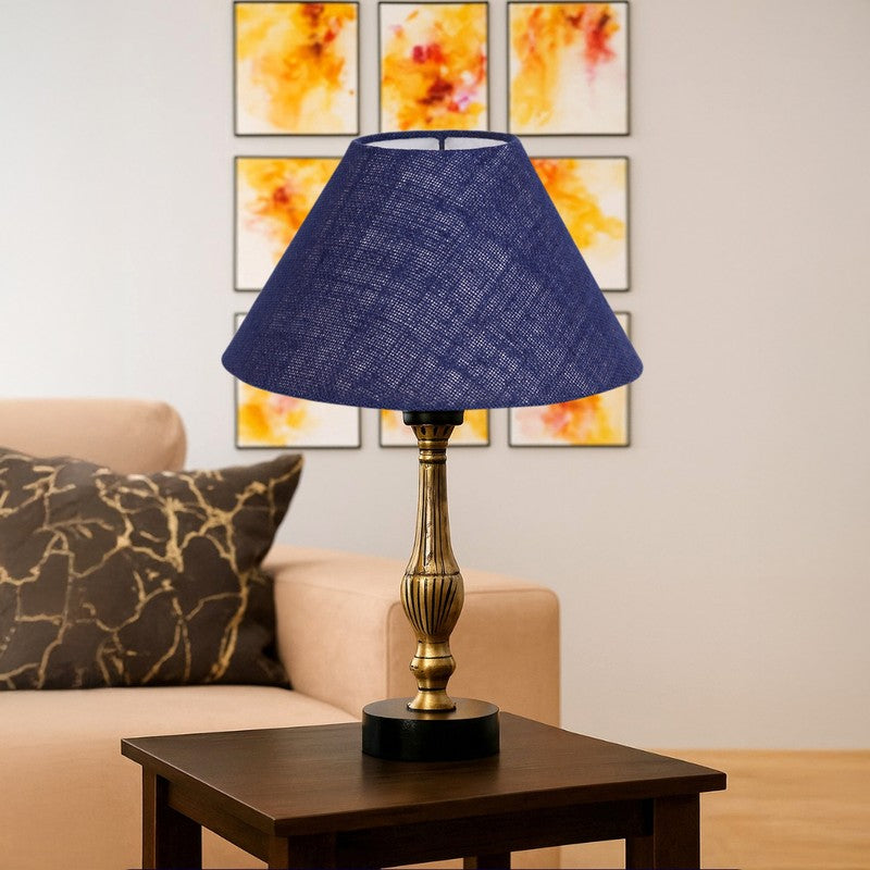 Aurelo Relo Wooden Table Lamp - Blue media 4