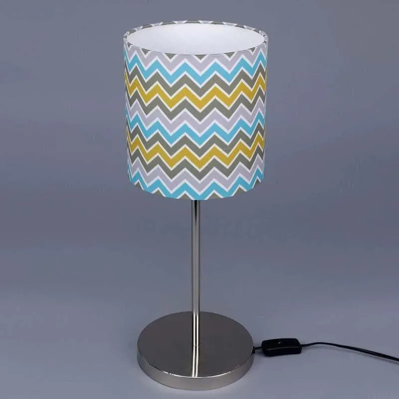 Herringbone Fabric Table Lamp - Multicolor media 5
