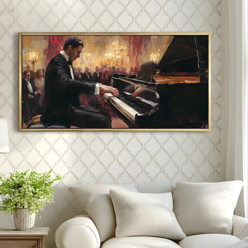 Echoing Hall Canvas Wall Painting With Frame media 4