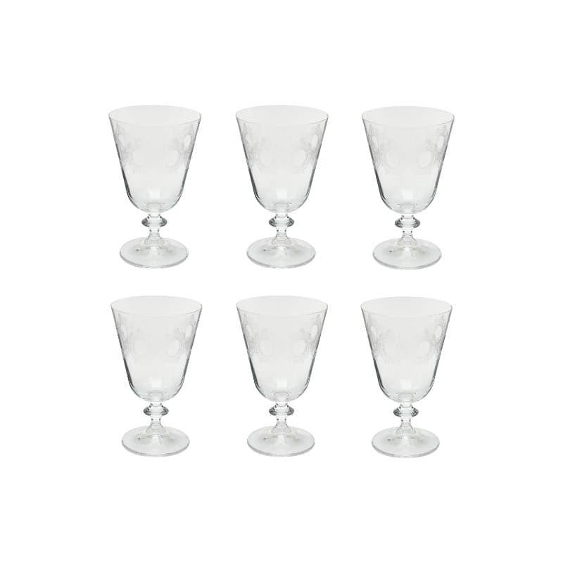 Olivia Bohemia Crystal Goblet Glasses (350 mL Each) - Set Of Six media 3