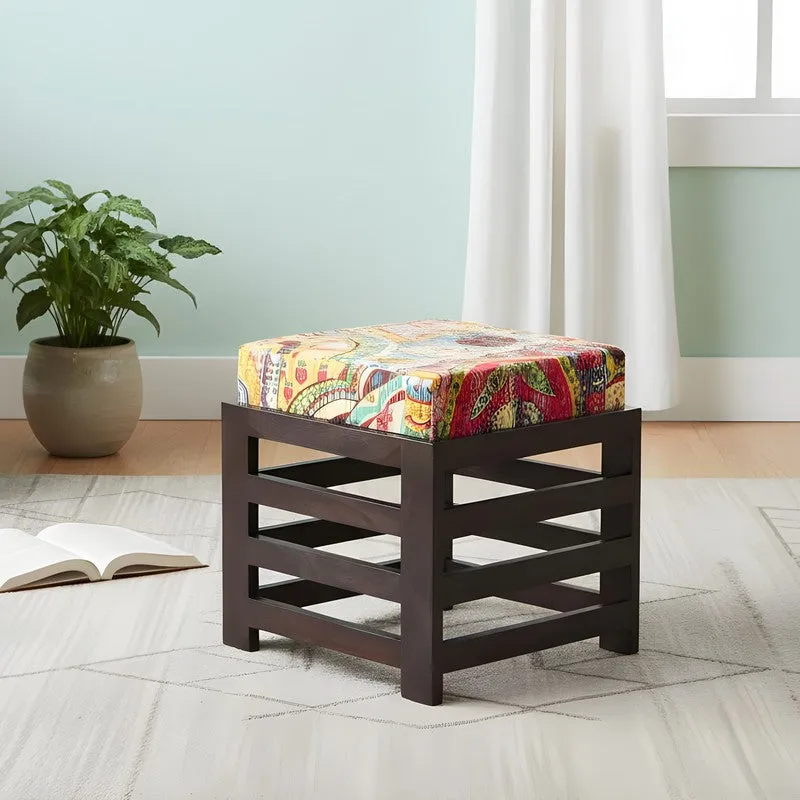 Vexon Sheesham Wooden Bench with Cushions (Multicolor) - Four Piece Set media 4