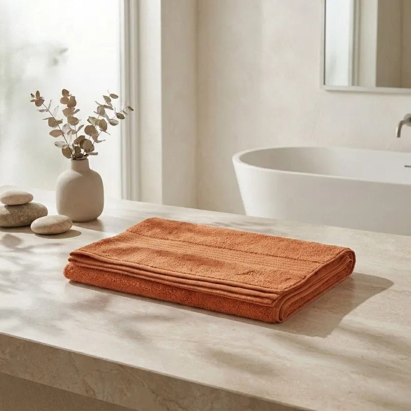 Monte Carlo Dry Nest Pure Cotton Bath Towel - Orange media 1